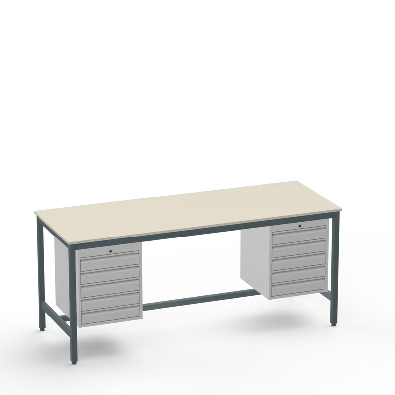 Medium Duty Workbench | Laminate Worktop | 10 Drawers