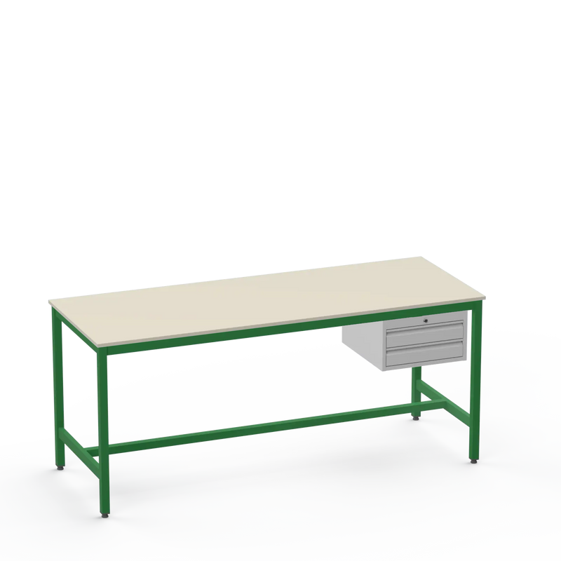 Medium Duty Workbench | Laminate Worktop | 2 Drawers