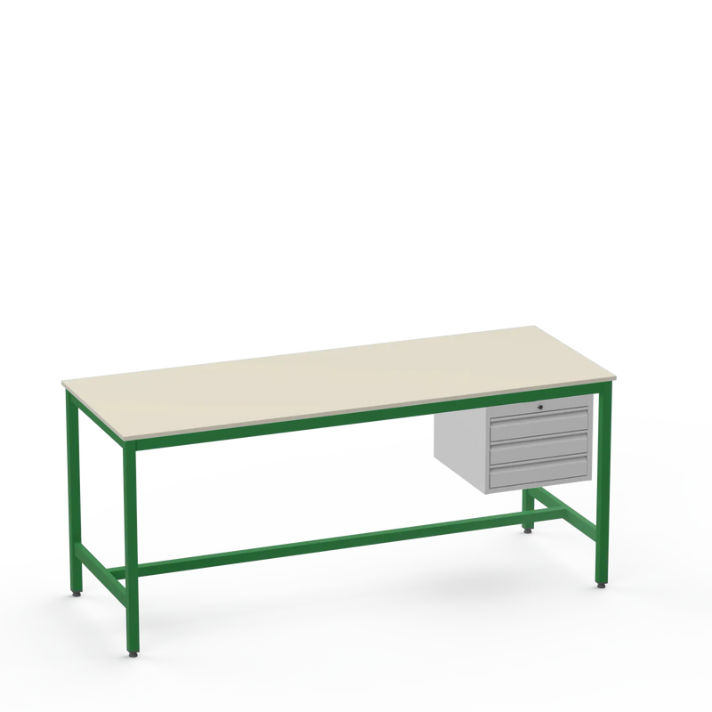 Medium Duty Workbench | Laminate Worktop | 3 Drawers