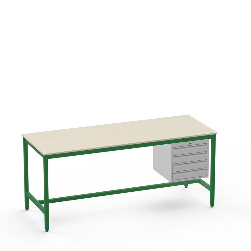 Medium Duty Workbench | Laminate Worktop | 4 Drawers