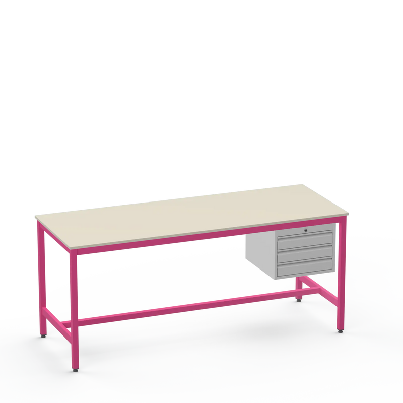 Medium Duty Workbench | Laminate Worktop | 3 Drawers
