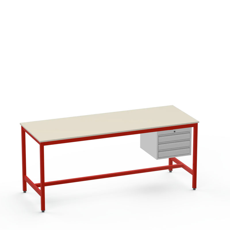Medium Duty Workbench | Laminate Worktop | 3 Drawers