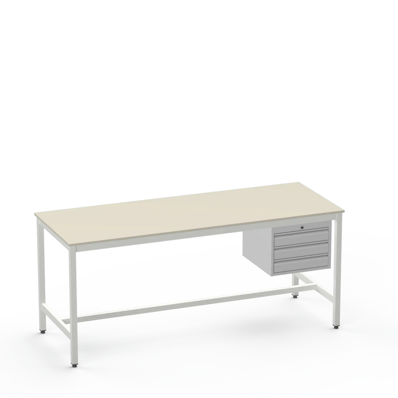 Medium Duty Workbench | Laminate Worktop | 3 Drawers