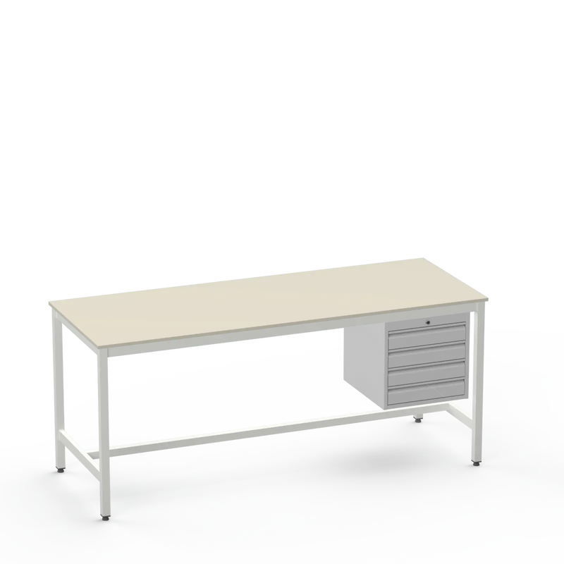 Medium Duty Workbench | Laminate Worktop | 4 Drawers