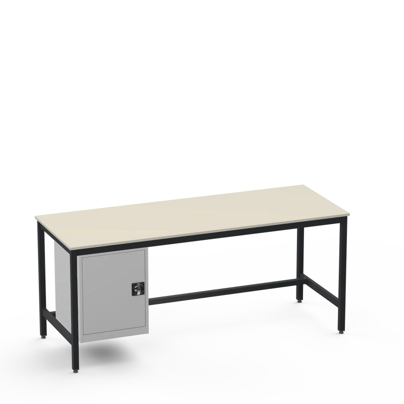 Medium Duty Workbench | Laminate Worktop | Cupboard