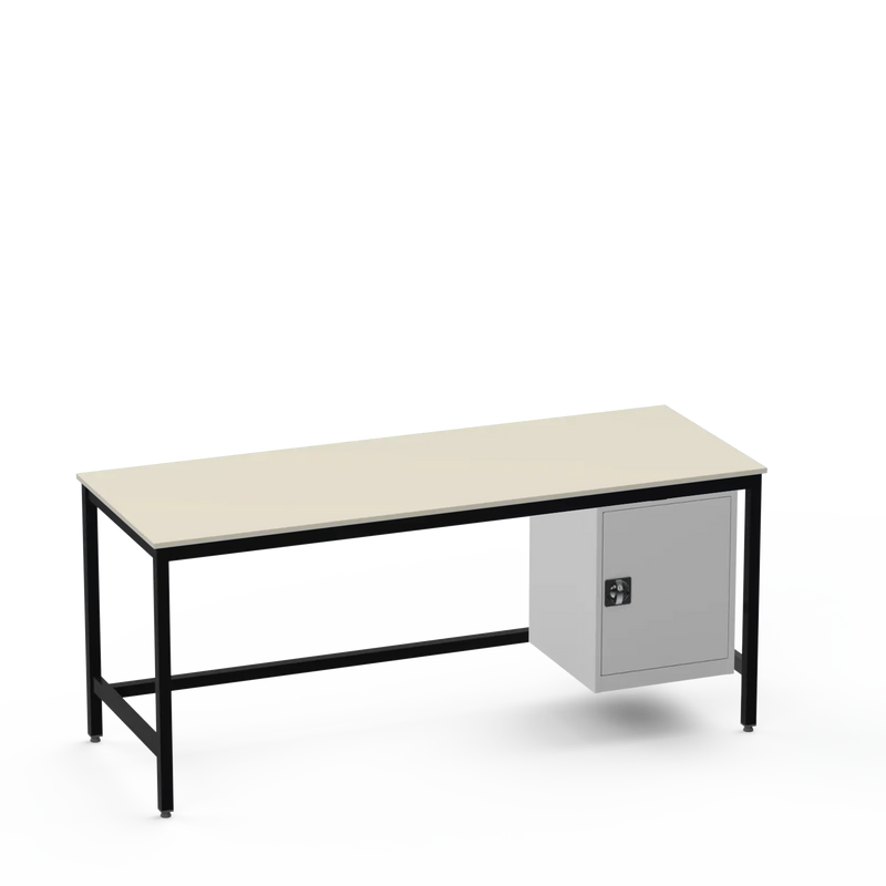 Medium Duty Workbench | Laminate Worktop | Cupboard