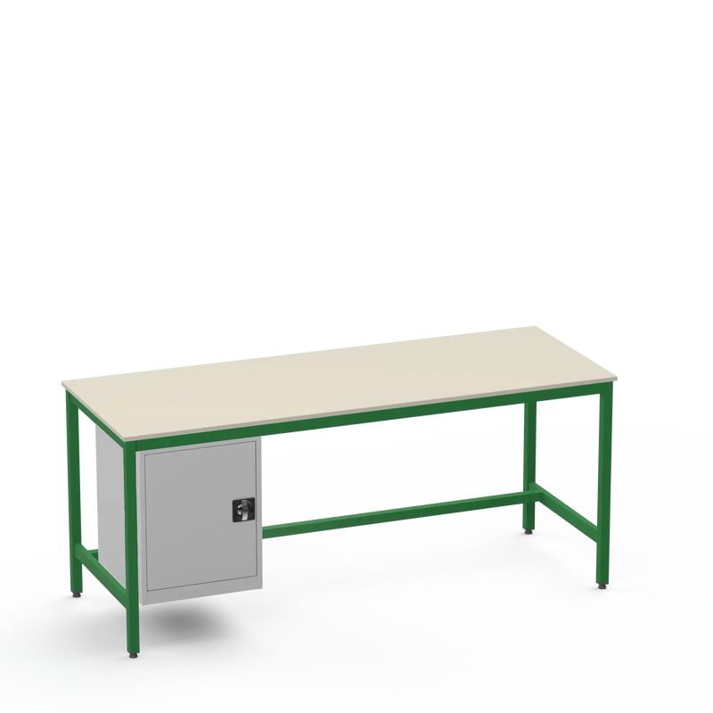 Medium Duty Workbench | Laminate Worktop | Cupboard