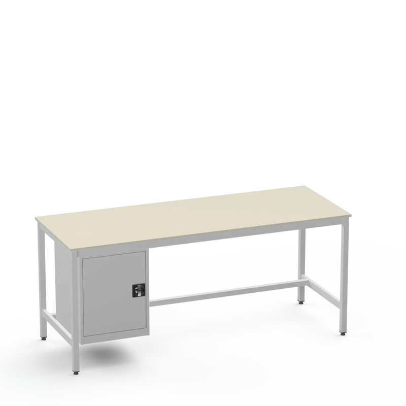 Medium Duty Workbench | Laminate Worktop | Cupboard