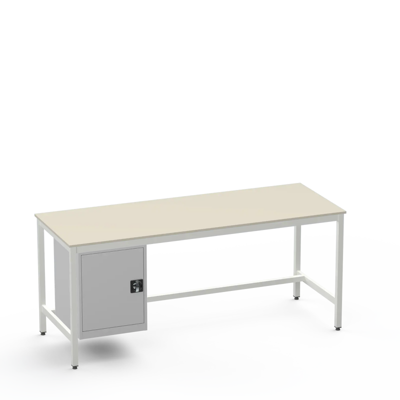 Medium Duty Workbench | Laminate Worktop | Cupboard