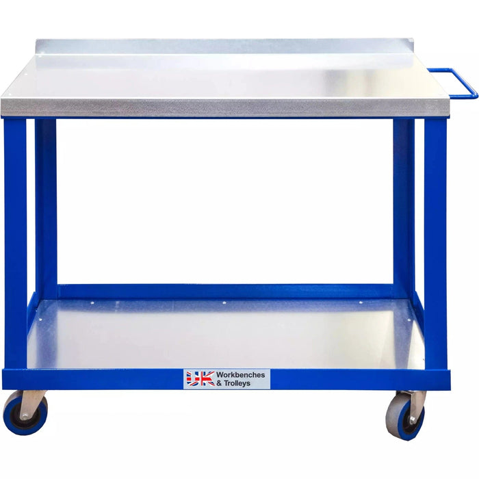 UK Work Benches Tool Trolley Mobile Table Tool Trolley with Workbench