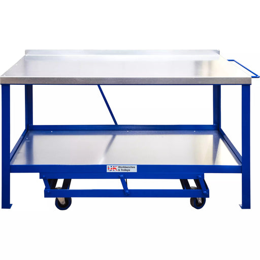 UK Work Benches Mobile Workbenches Mobile Workbench With Galvanised Steel Top