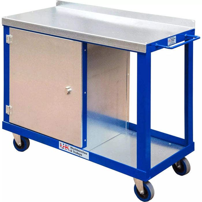 UK Work Benches Tool Trolley Single Cupboard Tool Trolley